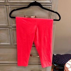 Neon Pink Champion Cropped Leggings